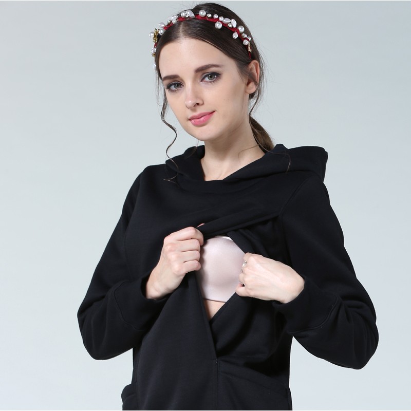 vêtements à capuche d'allaitement pour femmes enceintes