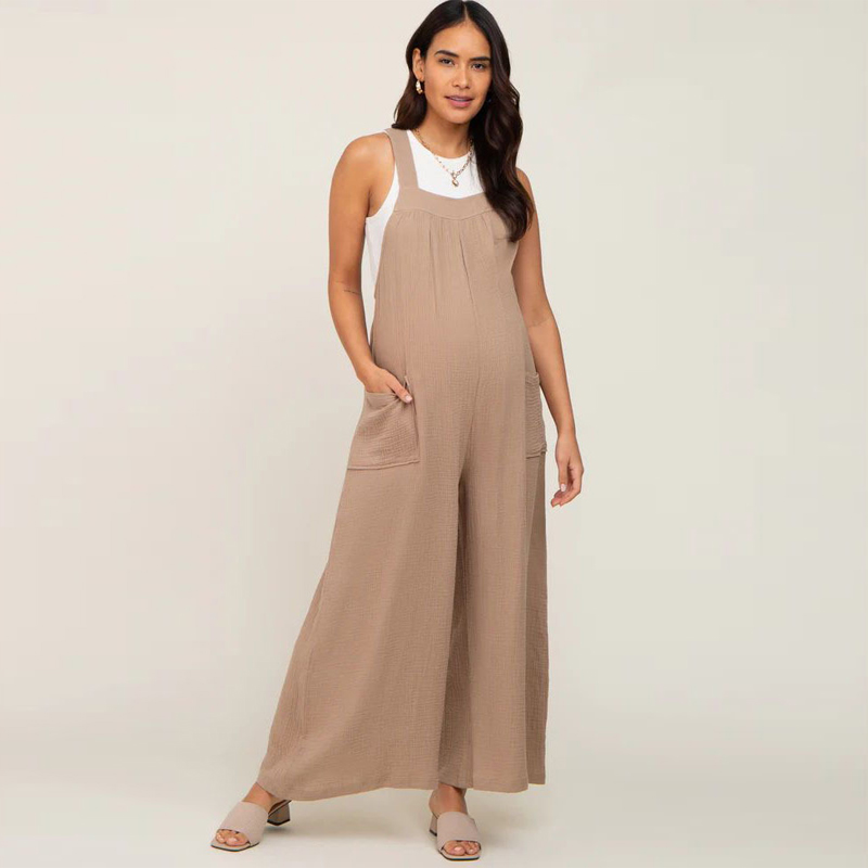 model3ft Femmes enceintes salopette jambe large