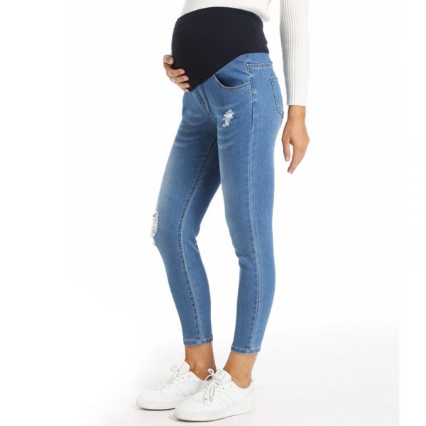 Pantalon de maternité en coton et polyester