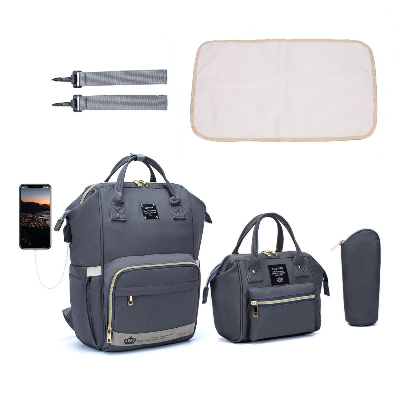 5 pièces en 1 ensemble luxe bébé sac à couches lit