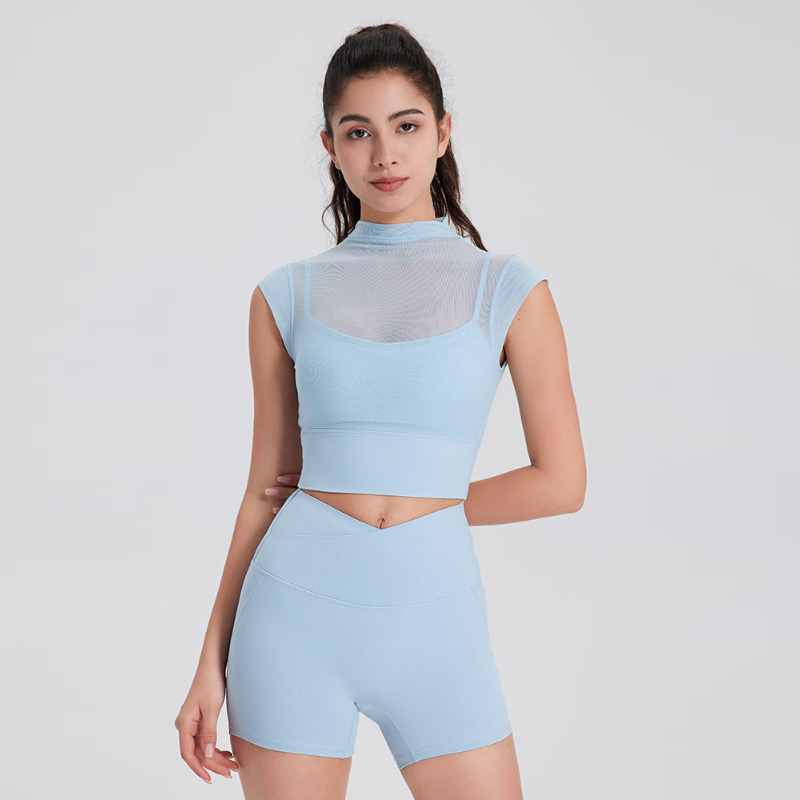 Haut de sport court respirant