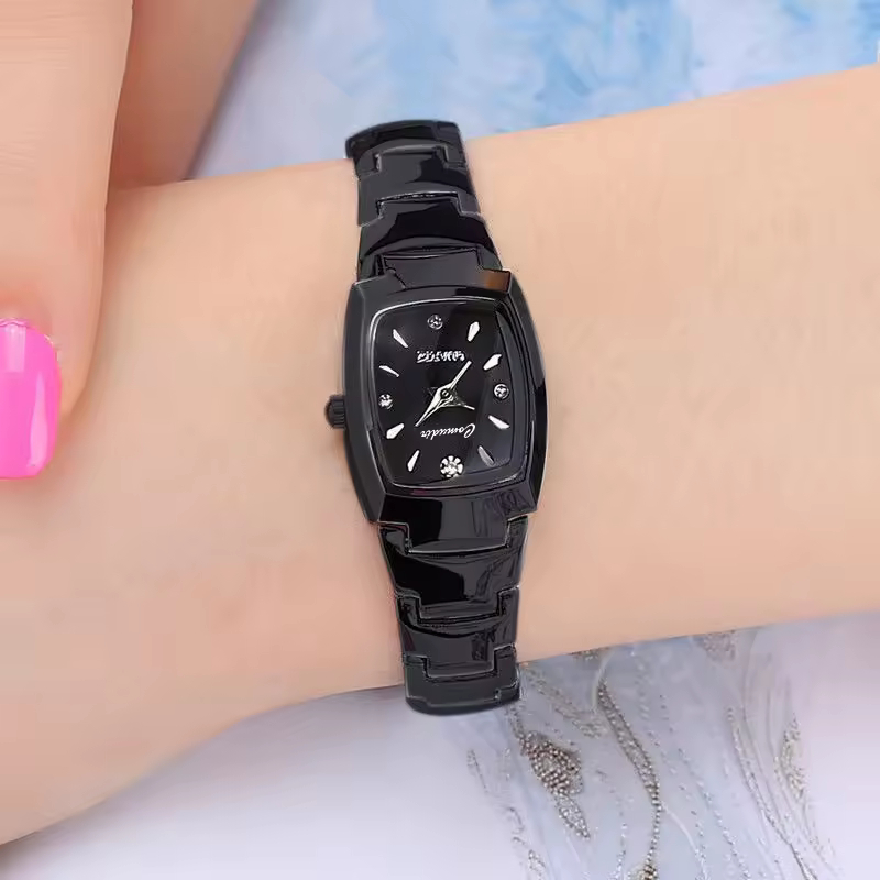 2 Montre de luxe pour femme en acier inoxydable