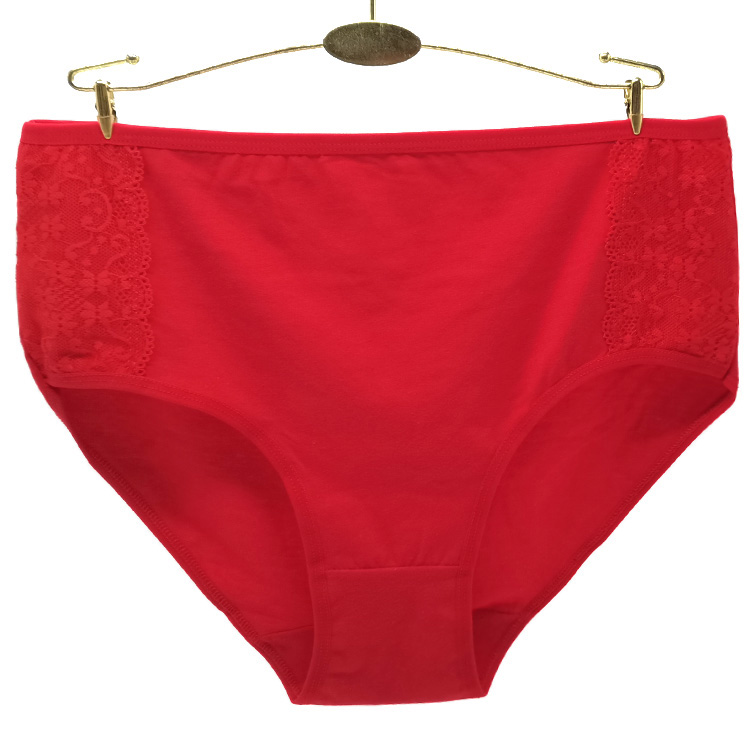 Culotte grande taille en coton et spandex pour femme