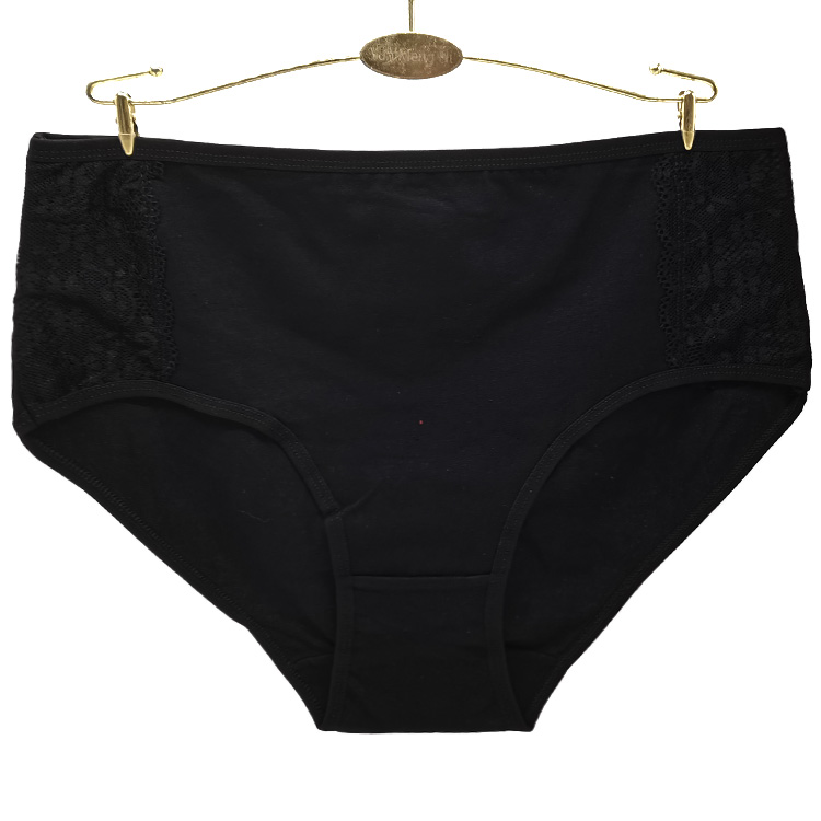 Culotte grande taille en coton et spandex pour femme