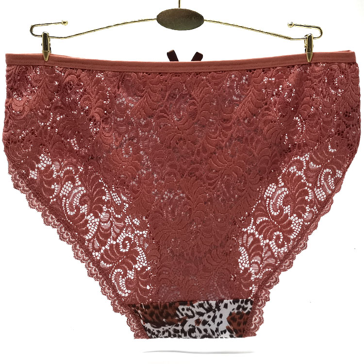 Culotte Sexy Femme Grande Taille en Spandex et Coton