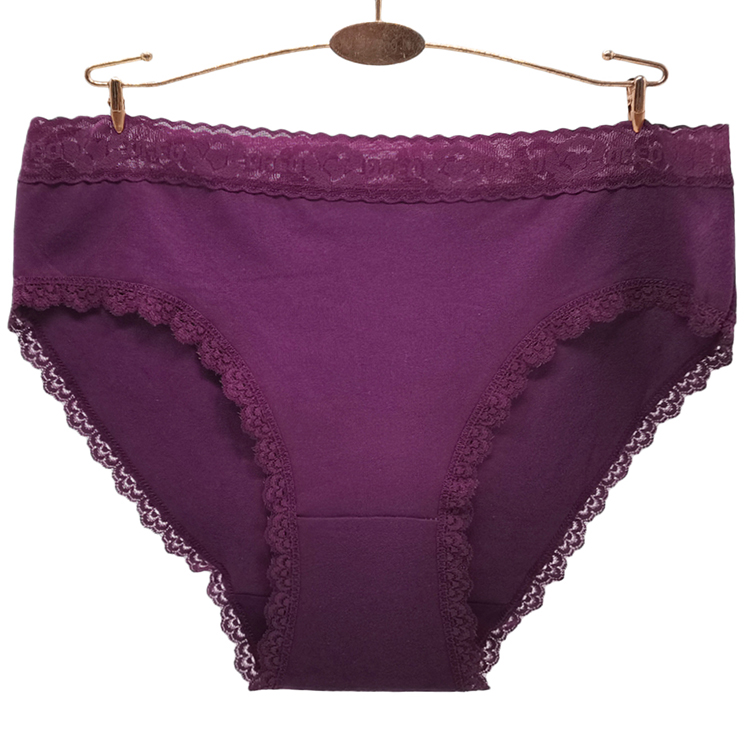 Culotte Femme Grande Taille en Coton et Spandex