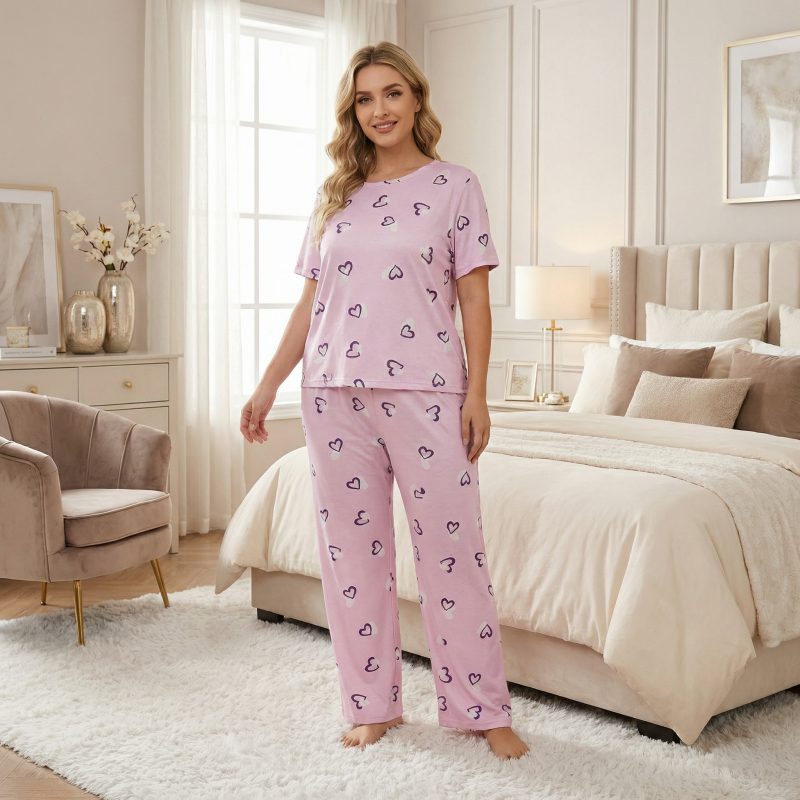 Generated with Kive Ensemble de pyjama grande taille pour femme