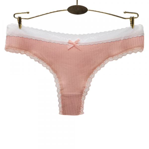 Tanga sexy en coton et spandex