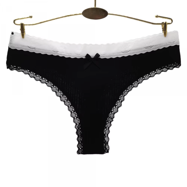 Tanga sexy en coton et spandex