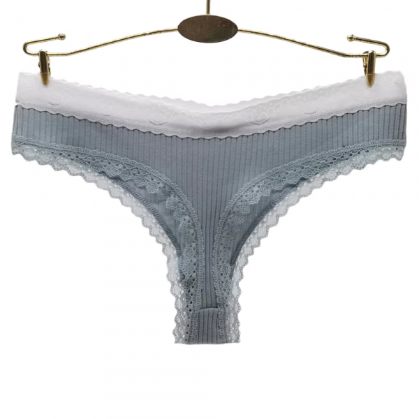 Tanga sexy en coton et spandex