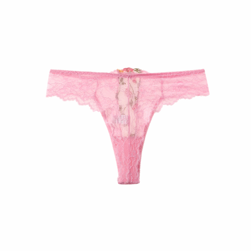 Tanga sexy en dentelle respirant sans couture pour femmes