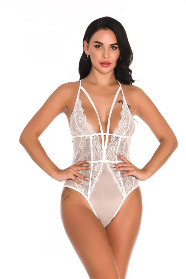 Body sexy en dentelle pour femme
