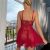 MODEL6J - Copie Robe de nuit sexy en dentelle et maille transparente,
