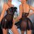 MODEL6M Robe de nuit sexy en dentelle et maille transparente,