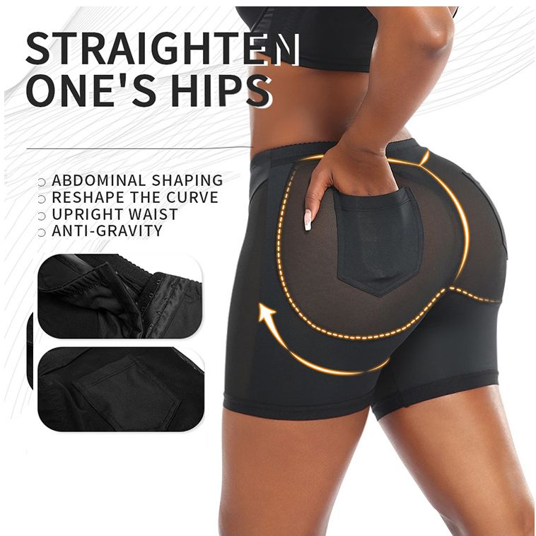 TACk1i_w Short gainant taille haute à fesses ouvertes