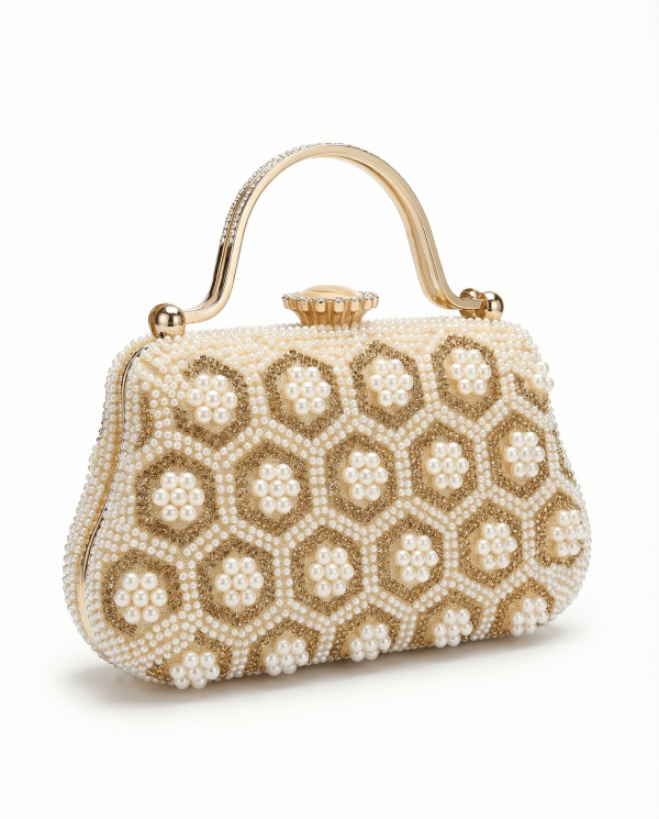 Pochette Rétro à Perles