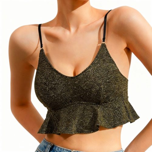 image-generations_ULQ98ShPsi0ES1lPUCGC_DrOCZPsxSpU81TDW04SbWVgVCxl1_30623fd9-be8e-435b-98c3-f8464cba2d77_original Camisole dos nu à bretelles spaghetti en tissu scintillan