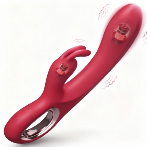 Gode Vibrant Lapin à Double Tête