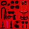 Menottes, Pinces à Mamelons, Fouet, Plug Anal & Vibrateur
