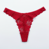 Tanga en dentelle transparente pour femmes
