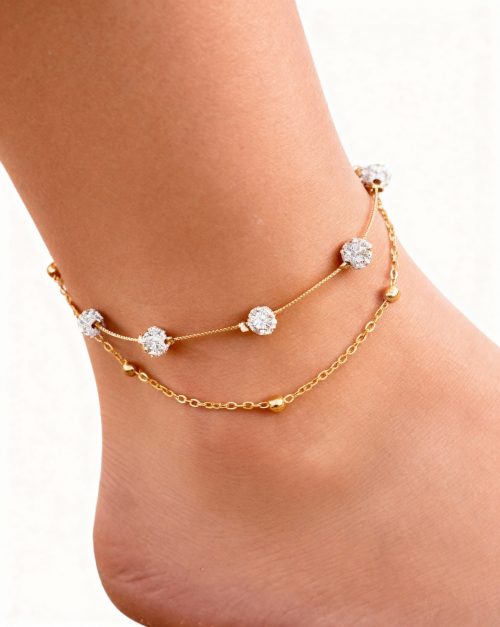 Bracelet de Cheville Double Couche