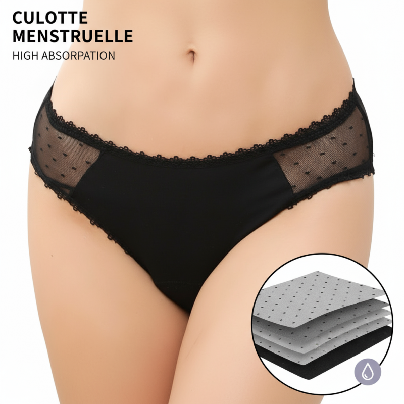 Culotte Menstruelle en Fibre de Bambou Étanche
