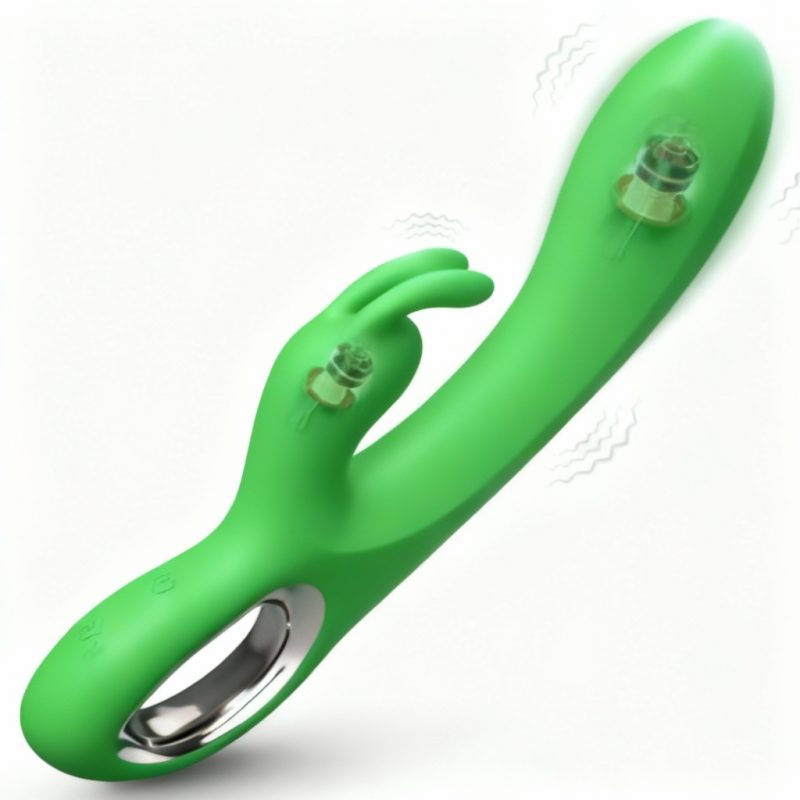 Gode Vibrant Lapin à Double Tête