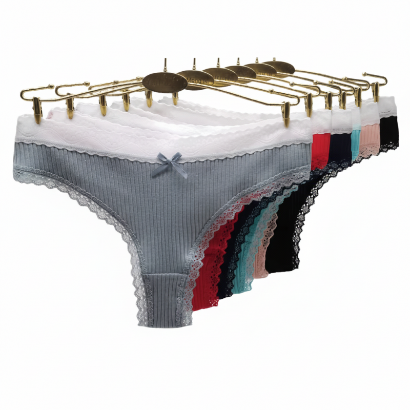 Tanga sexy en coton et spandex