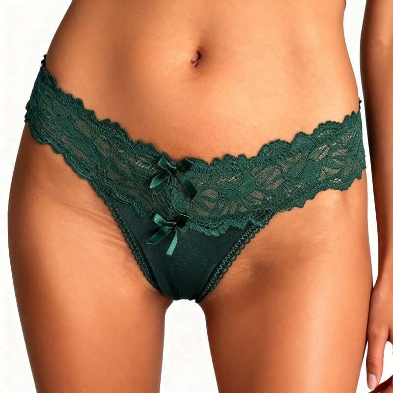 image-generations_ULQ98ShPsi0ES1lPUCGC_DrOCZPsxSpU81TDW04SbWVgVCxl1_e3ab32b5-8548-4f51-87f8-bd8bdd4cbab2_original Culotte en dentelle sans couture a double nœud décorati