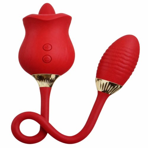 Vibromasseur Rose Sautant & Télescopique