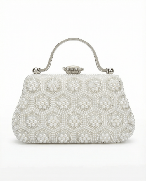 Pochette Rétro à Perles