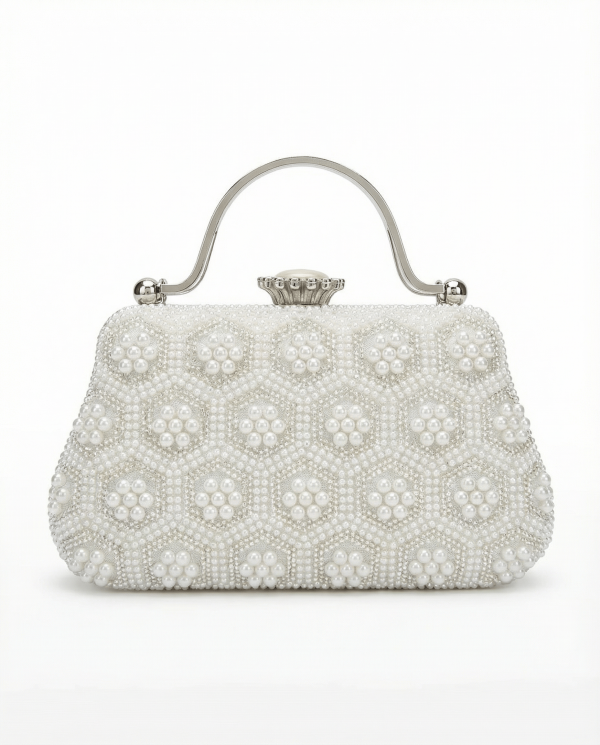 Pochette Rétro à Perles