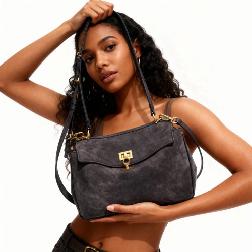 Sac Fourre-Tout Décontracté en Daim