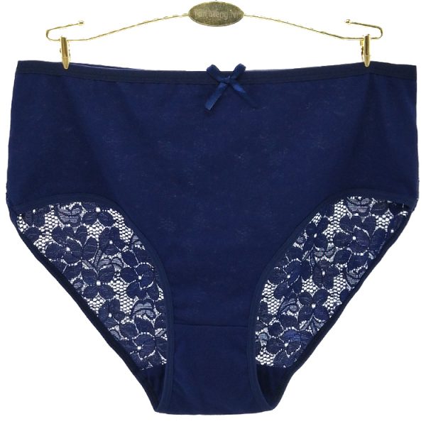 Culotte grande taille en coton et spandex pour femme