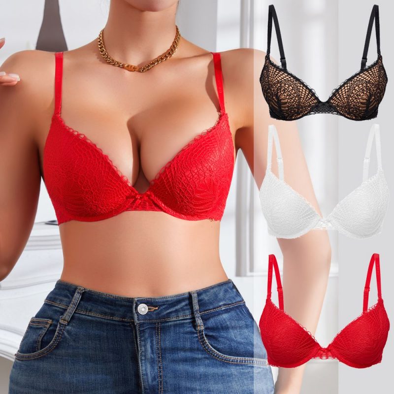 Soutien-gorge à armatures en dentelle pour femme