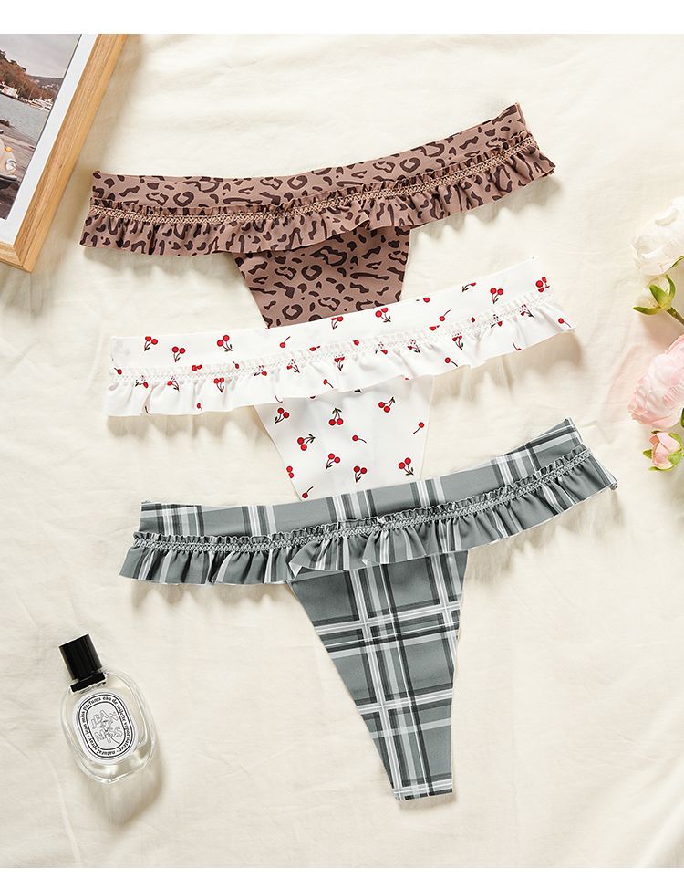 model2f T-Back Imprimé & G-String Sans Couture