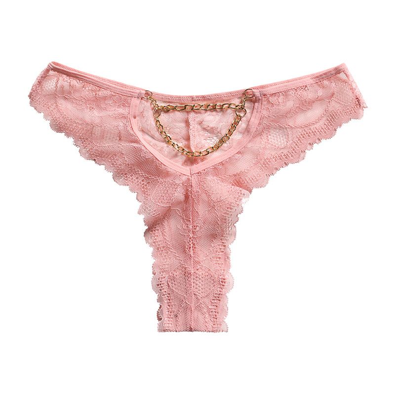 model3tr Tanga transparent en dentelle pour femmes