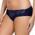 Culotte sexy en dentelle florale contrastante