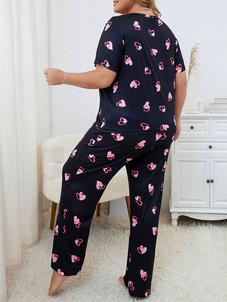 model6yu Ensemble de pyjama grande taille pour femme