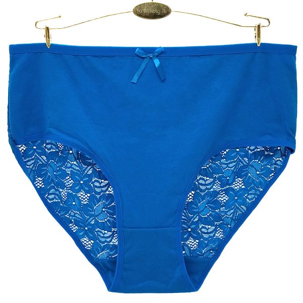 Culotte grande taille en coton et spandex pour femme