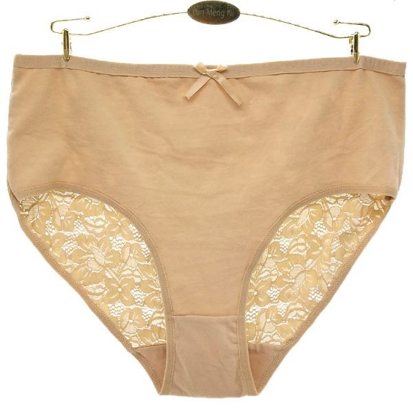 Culotte grande taille en coton et spandex pour femme