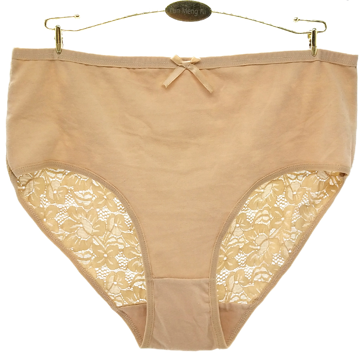 Culotte grande taille en coton et spandex pour femme