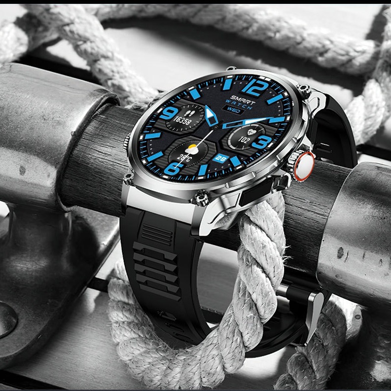 Ecran 360x360, multi-fonctions santé et sport, compatible Android