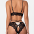 Ensemble Lingerie Sexy en Dentelle Contrastée