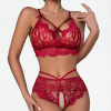 Ensemble Lingerie Sexy en Dentelle Contrastée
