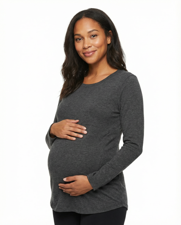 T-shirt d’Allaitement Maternité Coton Doux