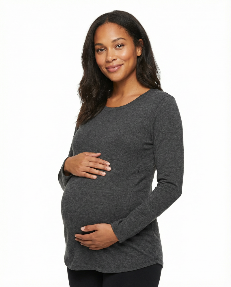 T-shirt d’Allaitement Maternité Coton Doux