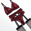 Ensemble lingerie sexy col V profond – Soutien-gorge et string