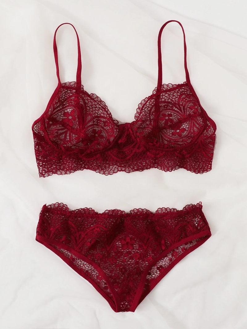 Ensemble Lingerie deux  Pièces Coupe Haute