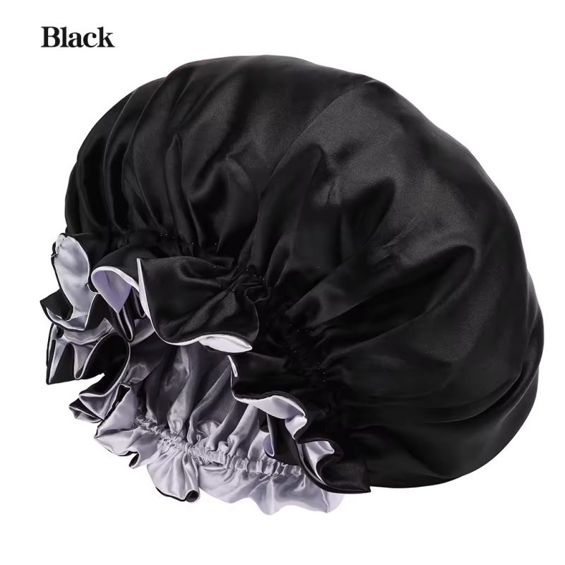 H416515048d7b4c6bb94c70c263ce674fC Bonnet de Nuit Satin Réversible – Protection Capillaire Ultra Douce & Anti-Frisottis
